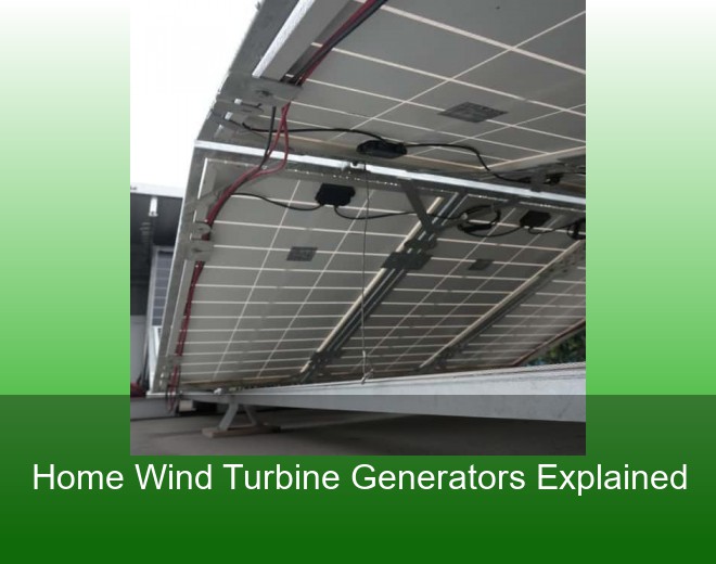 Home Wind Turbine Generators Explained